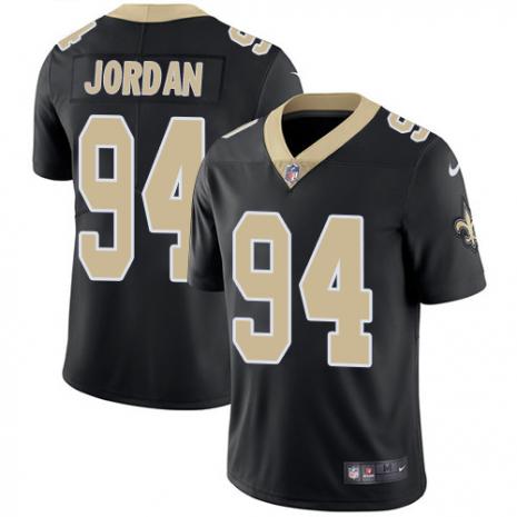 Men's New Orleans Saints #94 Cameron Jordan Black Vapor Untouchable Limited Stitched NFL Jersey - Click Image to Close